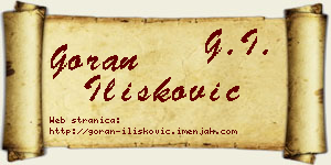 Goran Ilišković vizit kartica
